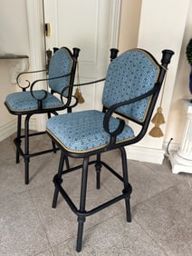 Set of Four Breakwater Patio Swivel Bar Stools