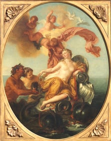 Noel Coypee (?), Classical Mythology Scene, si9gned, oil/canvas