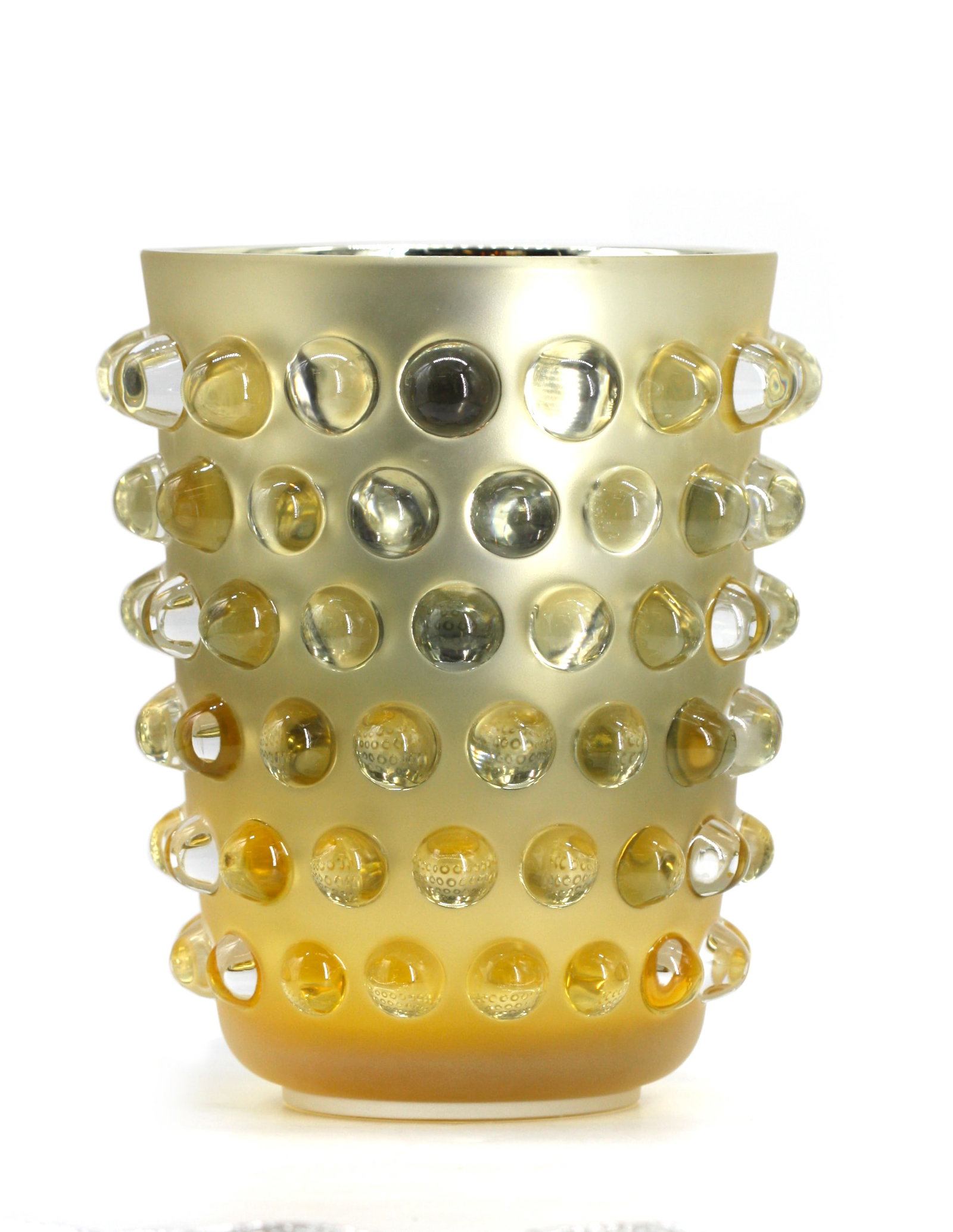 Lalique Amber Glass Mossi Vase (1 of 6)