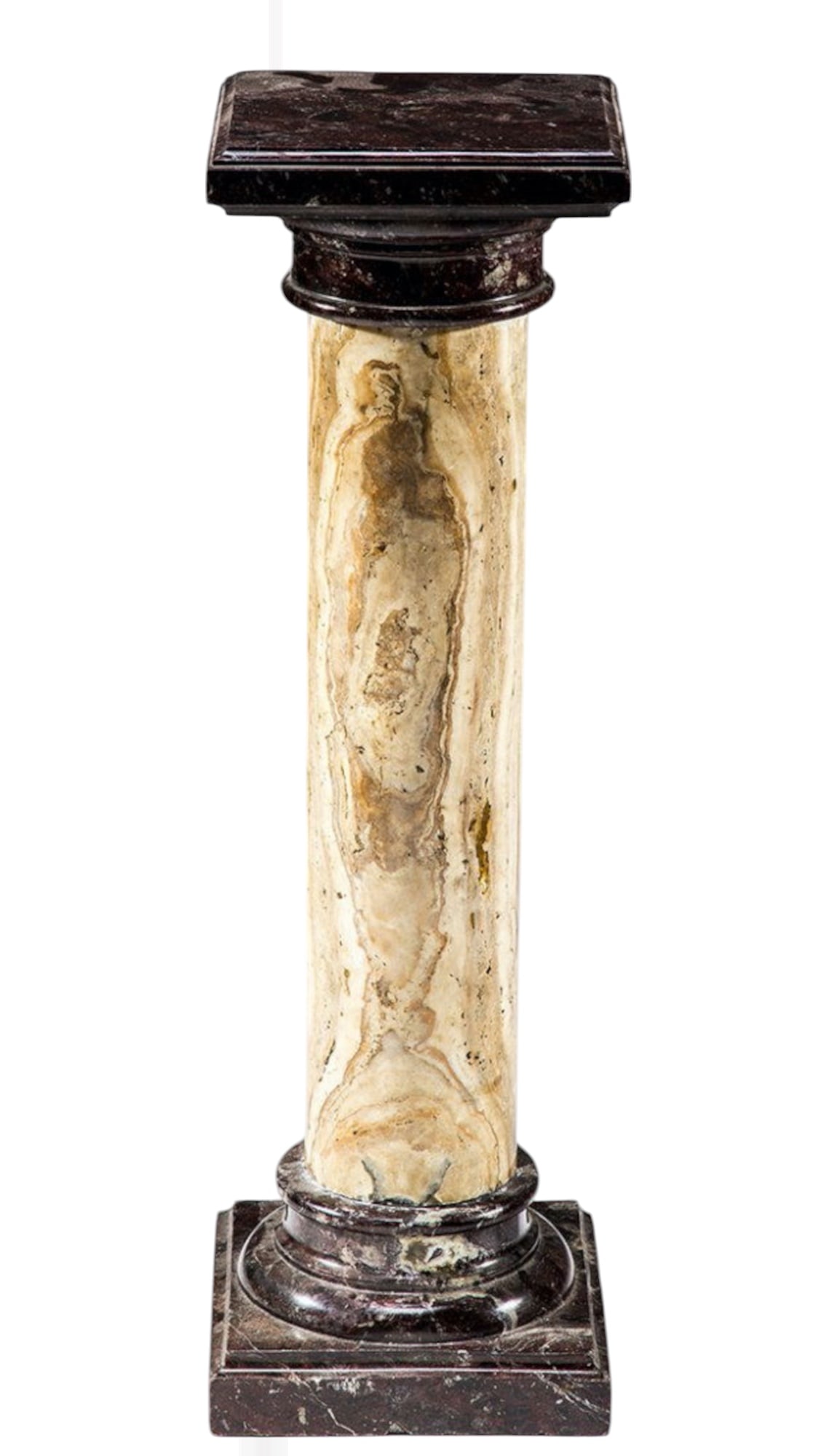 Good Marble and Onyx Columnar Pedestal (1 of 2)
