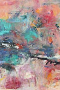 Sherman Nobleman, (American, 1942-2015), Painting: Sherman Nobleman, (American, 1942-2015)Out in the Open, 1994 acrylic on canvas, signed, dated and titledon the reverse 91 by 65 in. Provenance: Habitate Interiors, Inc., West Palm Beach, FL cf.