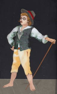 Italian Pietra Dura Marble Plaque: Italian Pietra Dura Marble Plaque 20th Century, the reverse incised with the numerals 3110/220S. Of rectangular form depicting a young boy playing grown up, in a gilt metal frame. 9.25 in. by 4.75 in.