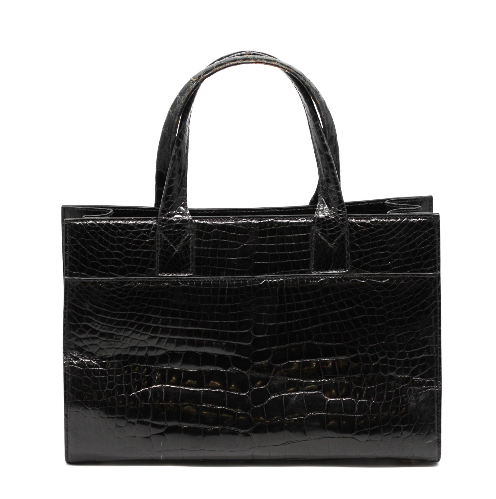 Good Laurent Effel Black Alligator Tote Handbag (1 of 9)