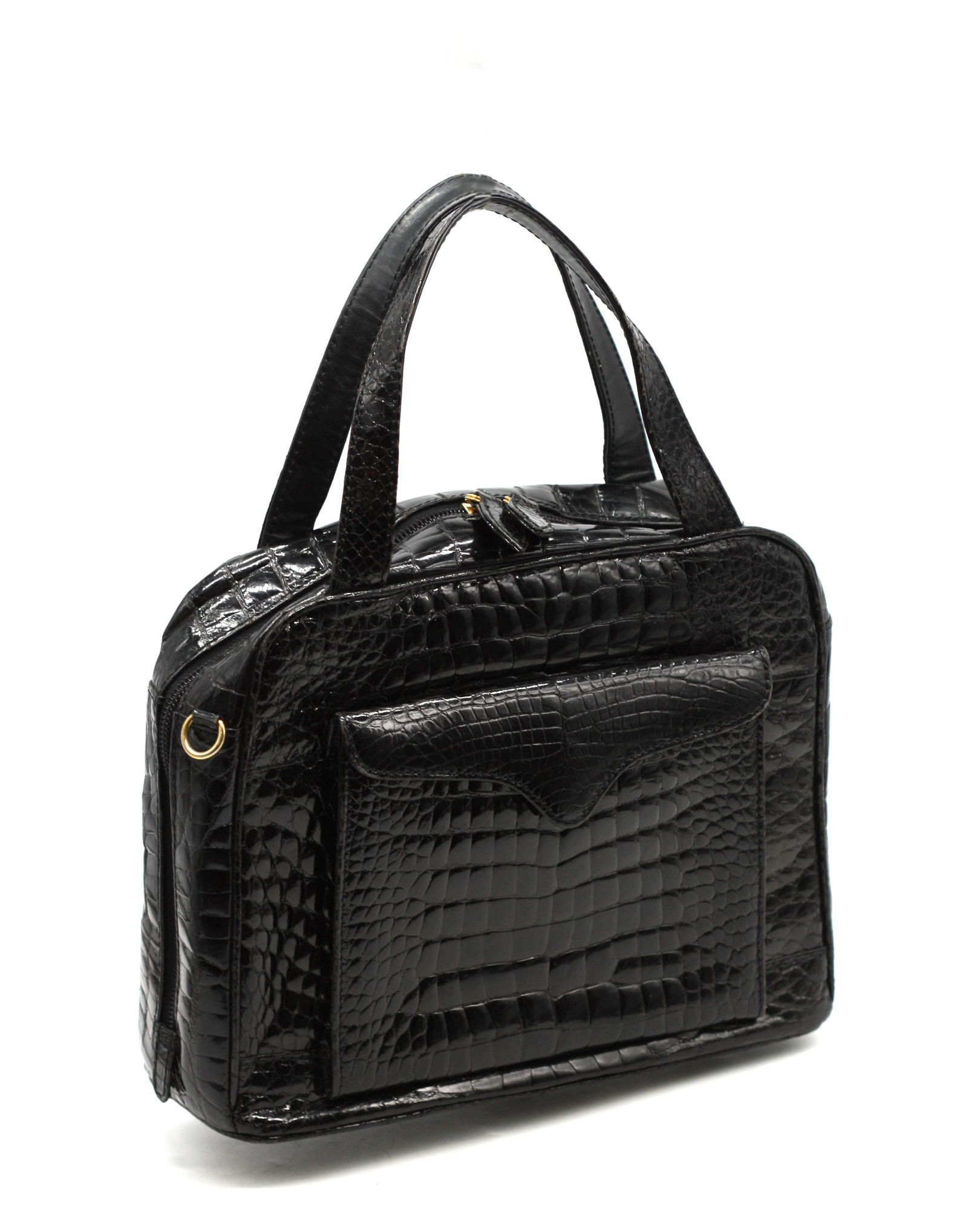 Lana Marks Black Crocodile Handbag (1 of 10)