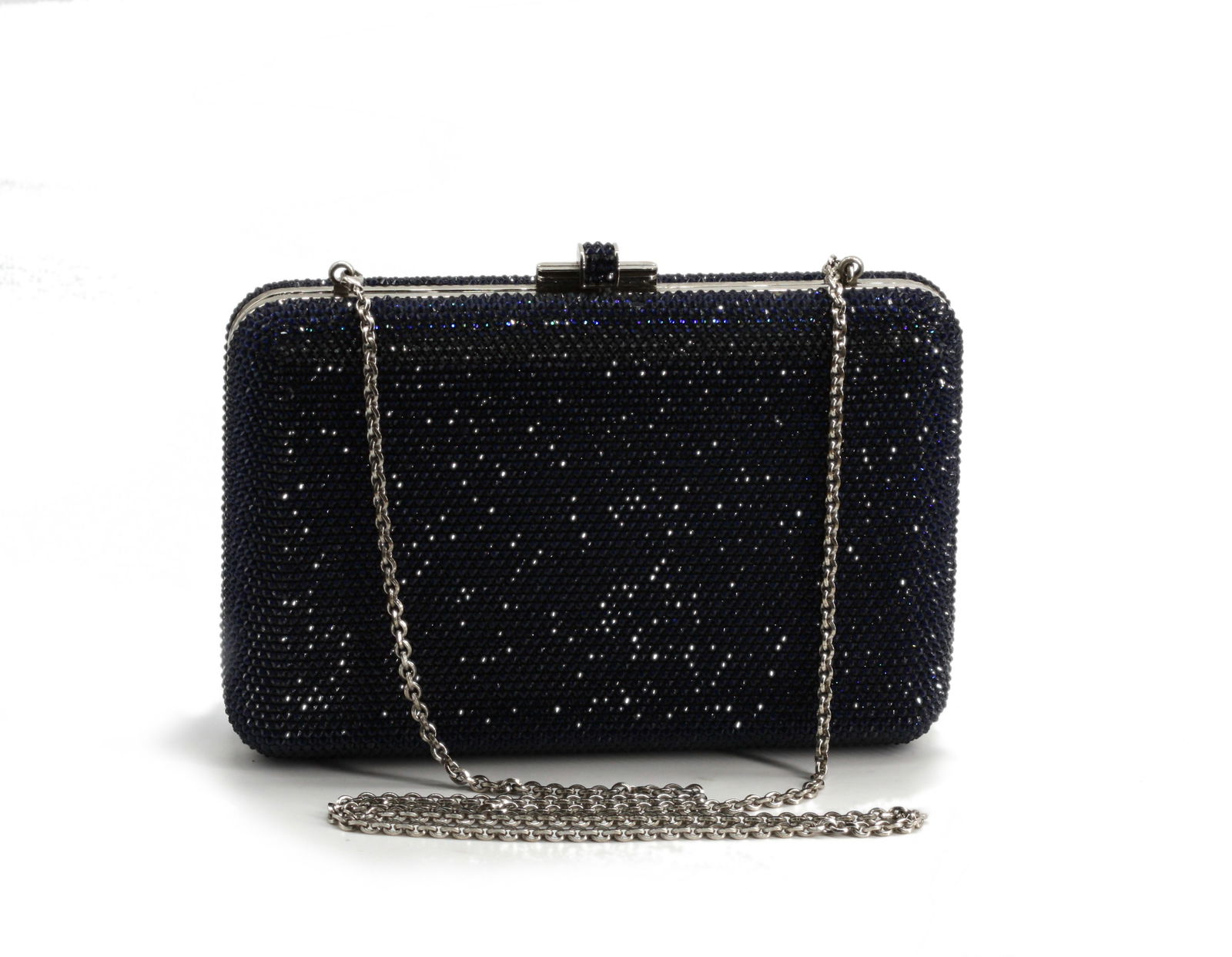 Judith Lieber Cobalt Blue Minaudiere Purse (1 of 10)