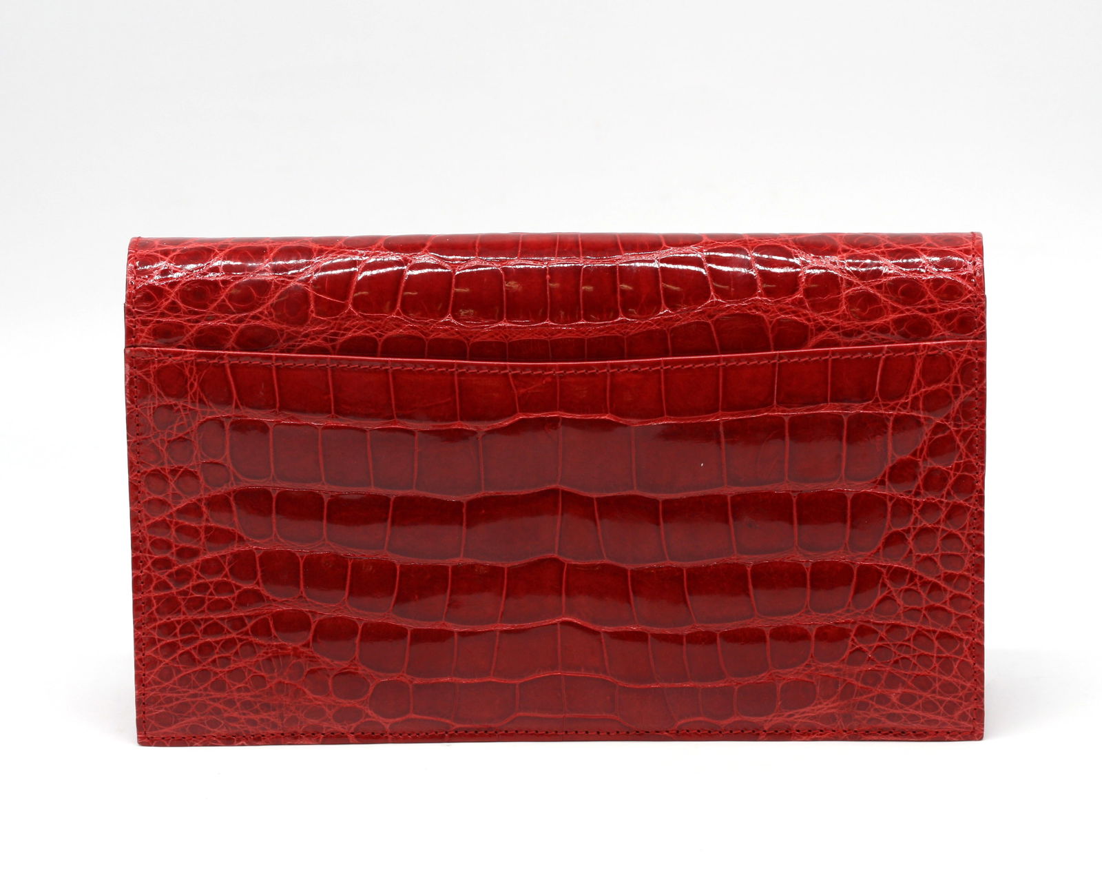 Lana Marks Ruby Red Crocodile Clutch - 3