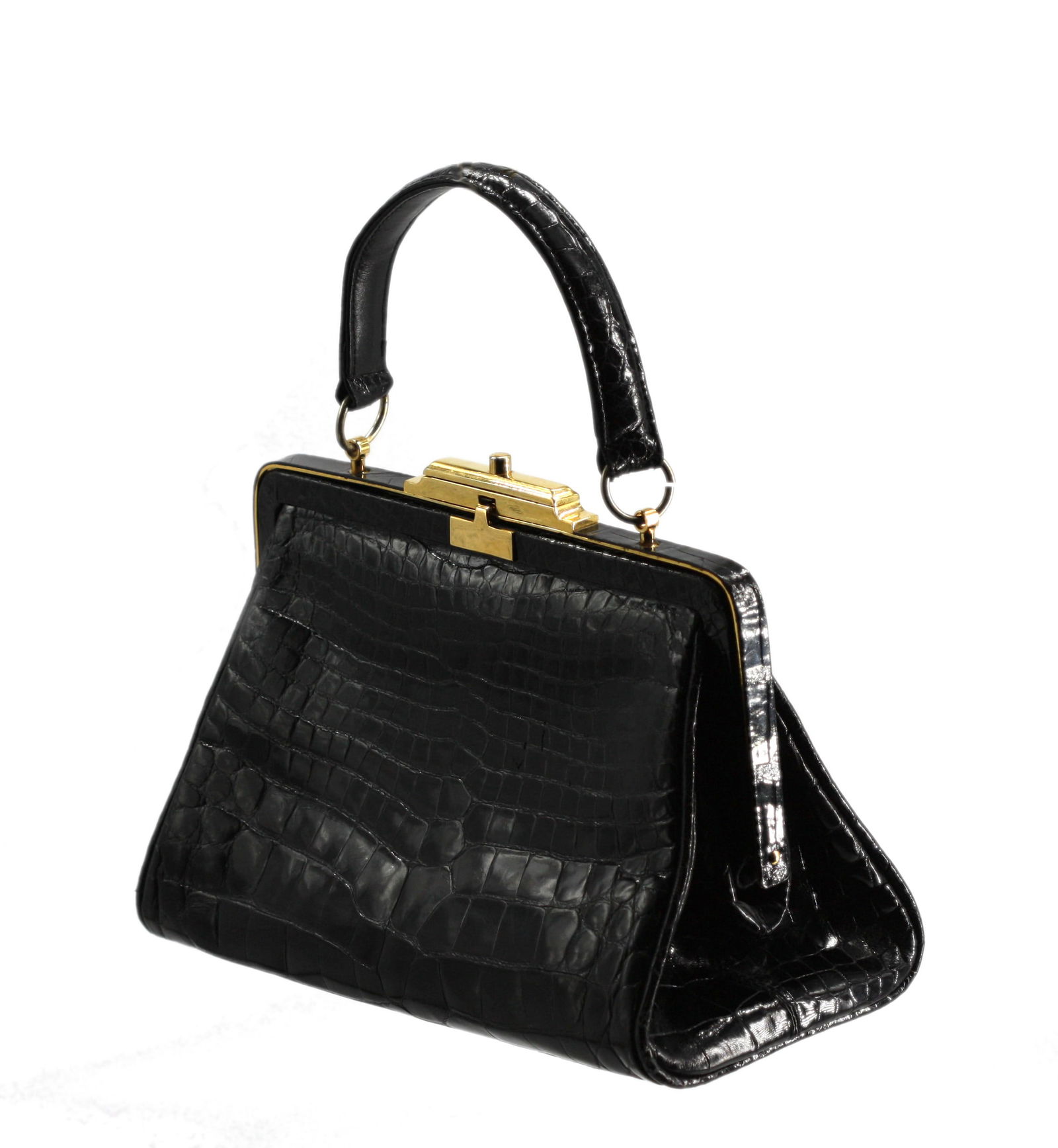 Titti Dell Aqua Black Alligator Handbag (1 of 9)