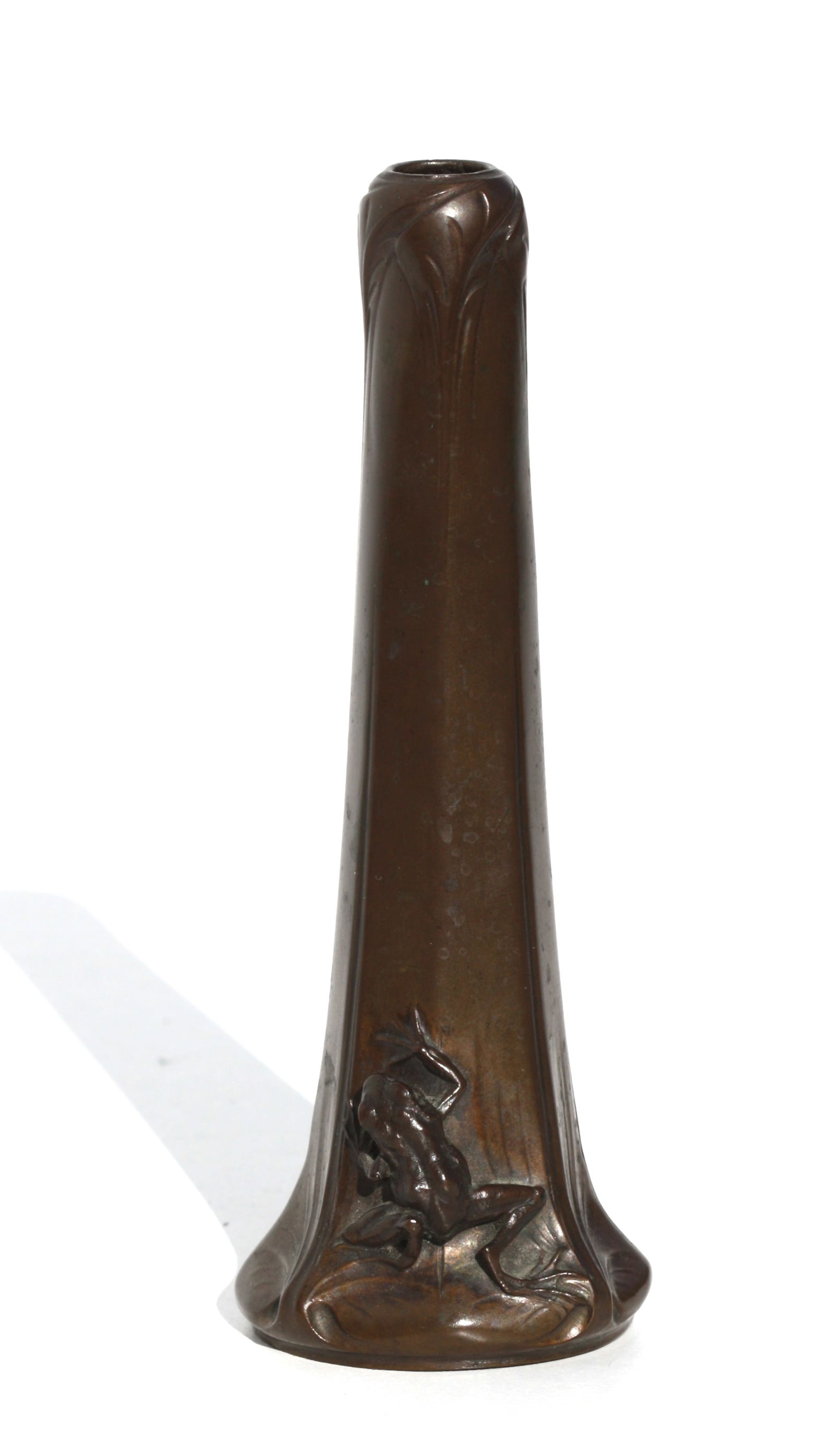 Continental Art Nouveau Patinated Bronze Bud Vase (1 of 7)
