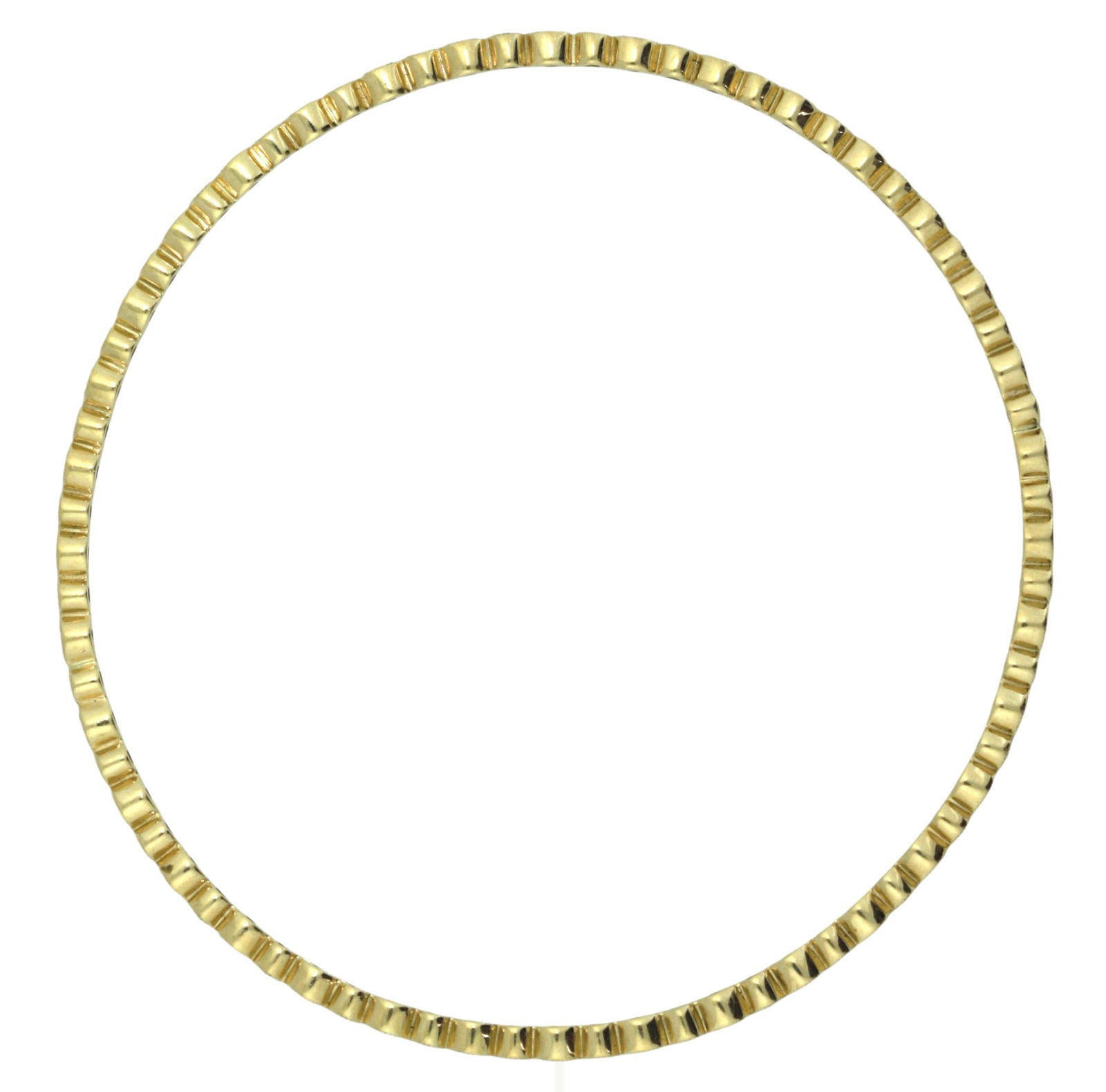Yellow Gold Diamond Bangle Bracelet (1 of 5)