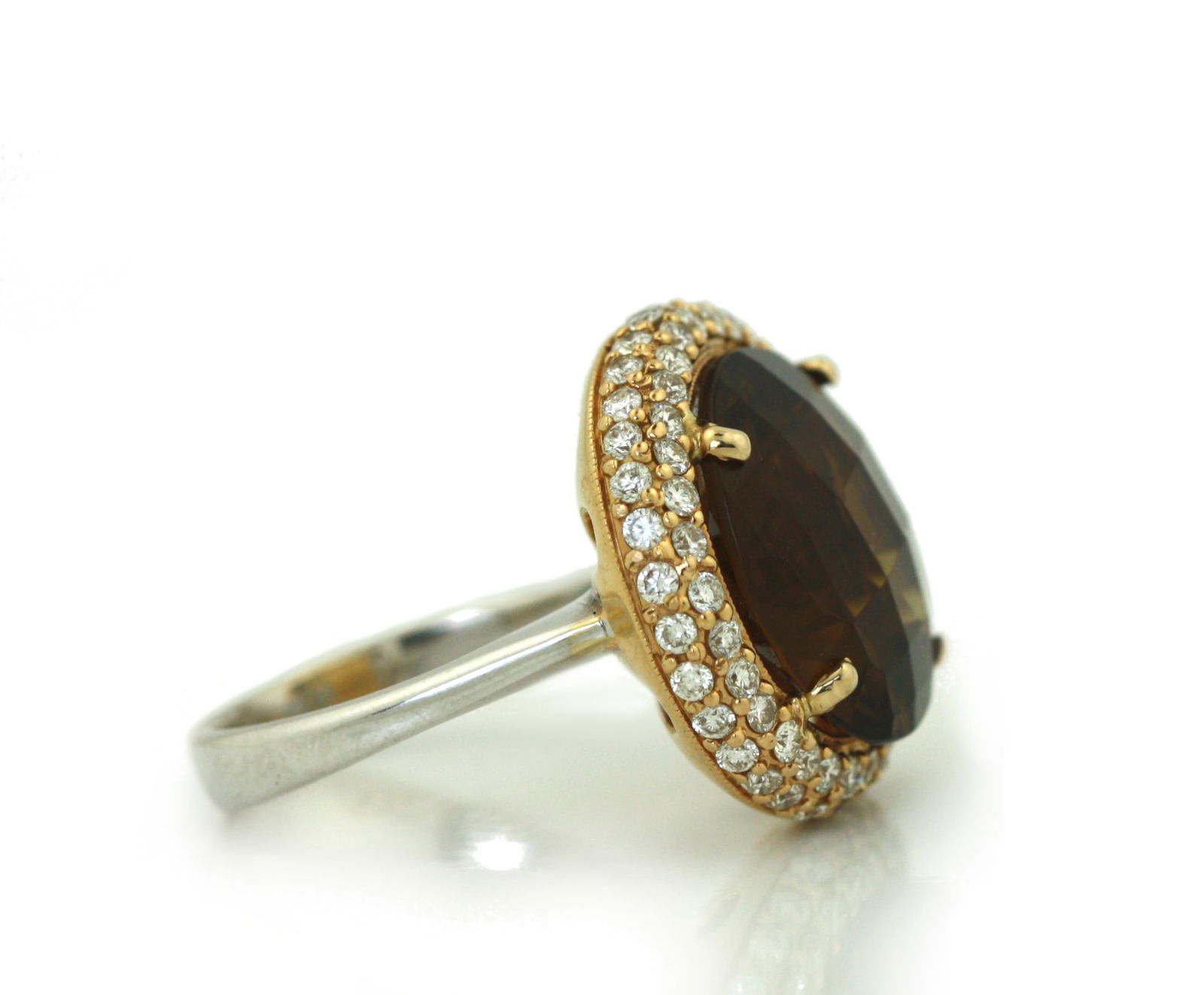 Quartz and Diamond Ring - 2