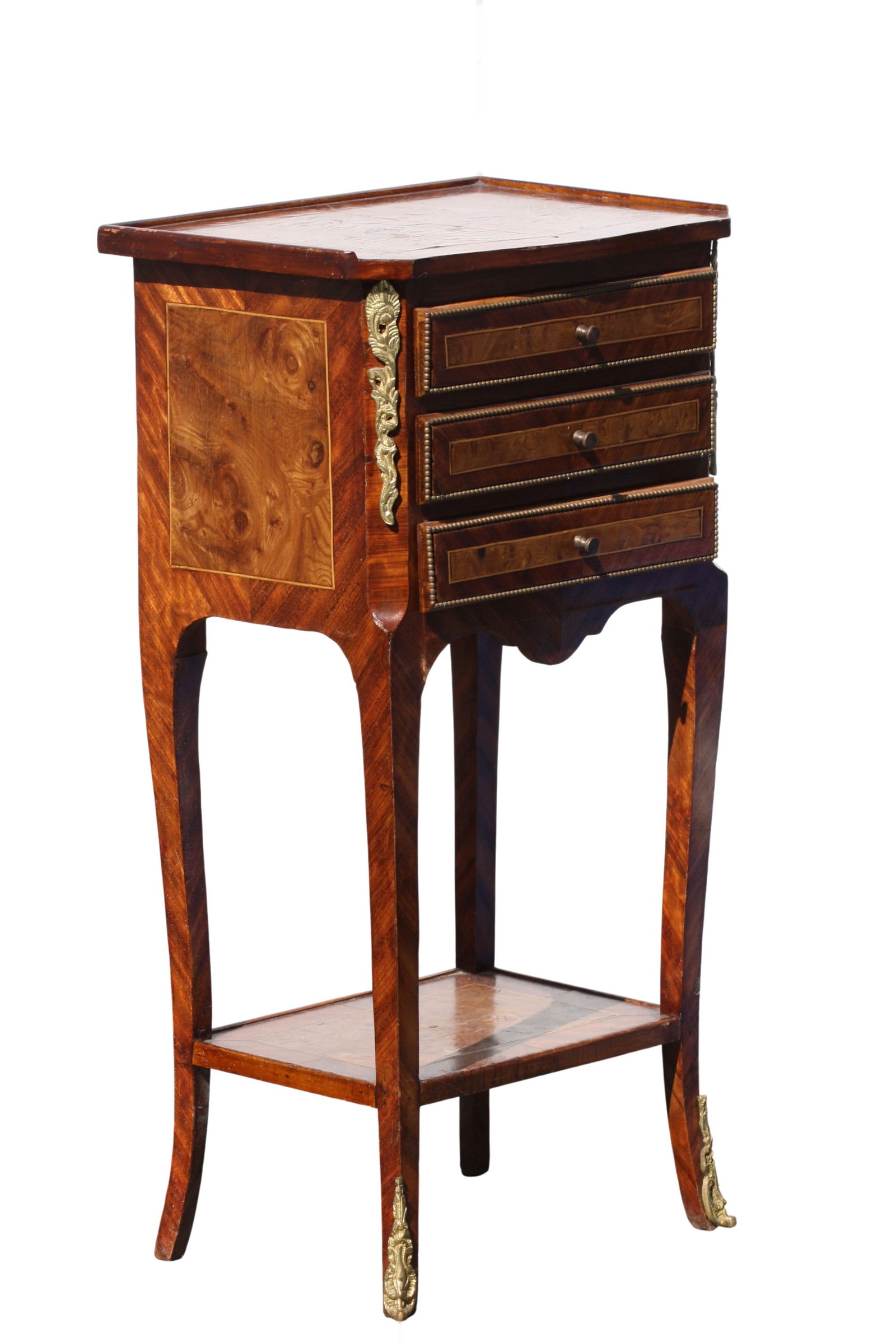 Louis XV Style Inlaid Walnut Table en Chiffonier (1 of 11)