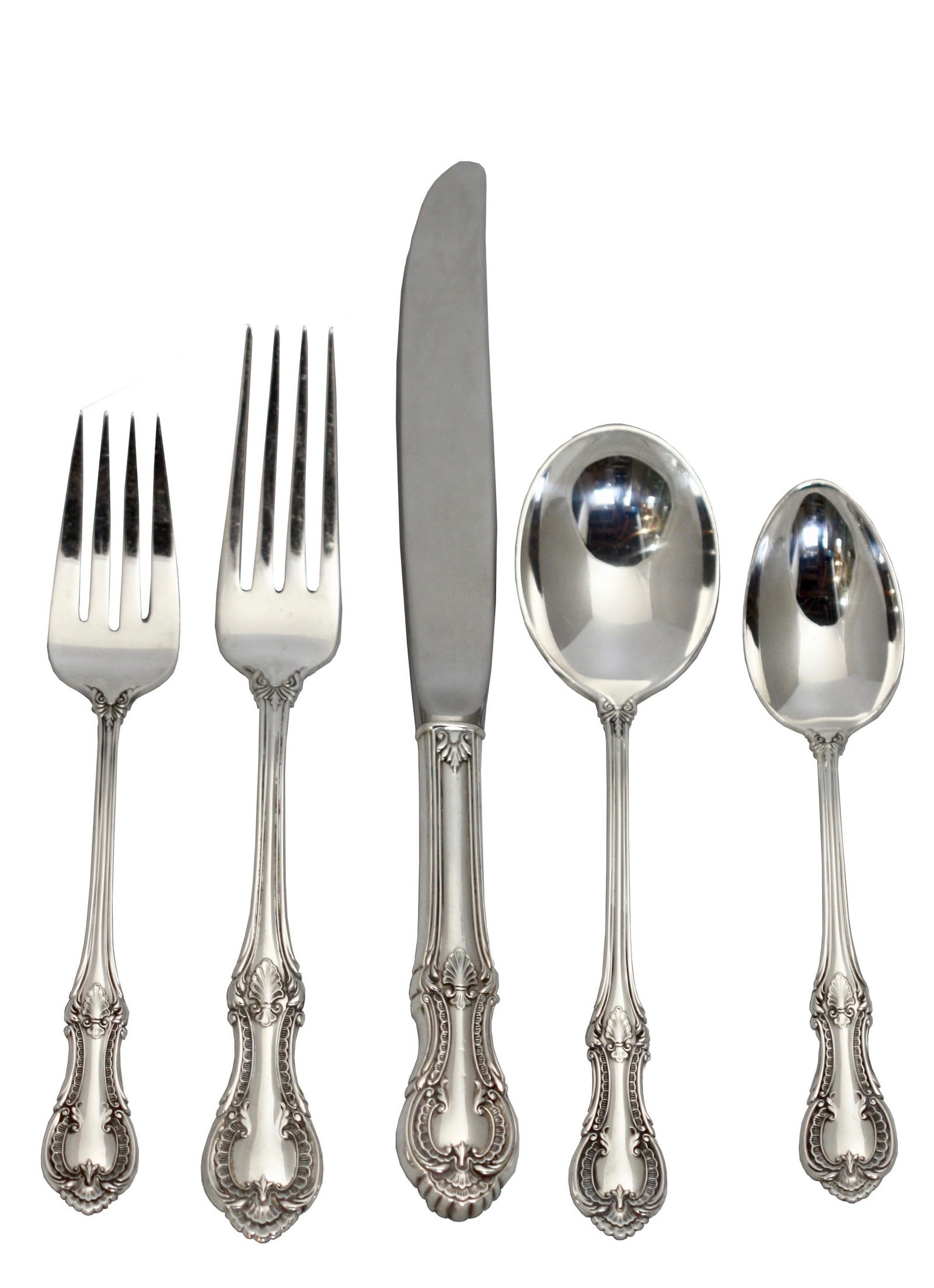 Gorham Sterling Silver Fifty-Eight Piece Flatware Service (1 of 6)