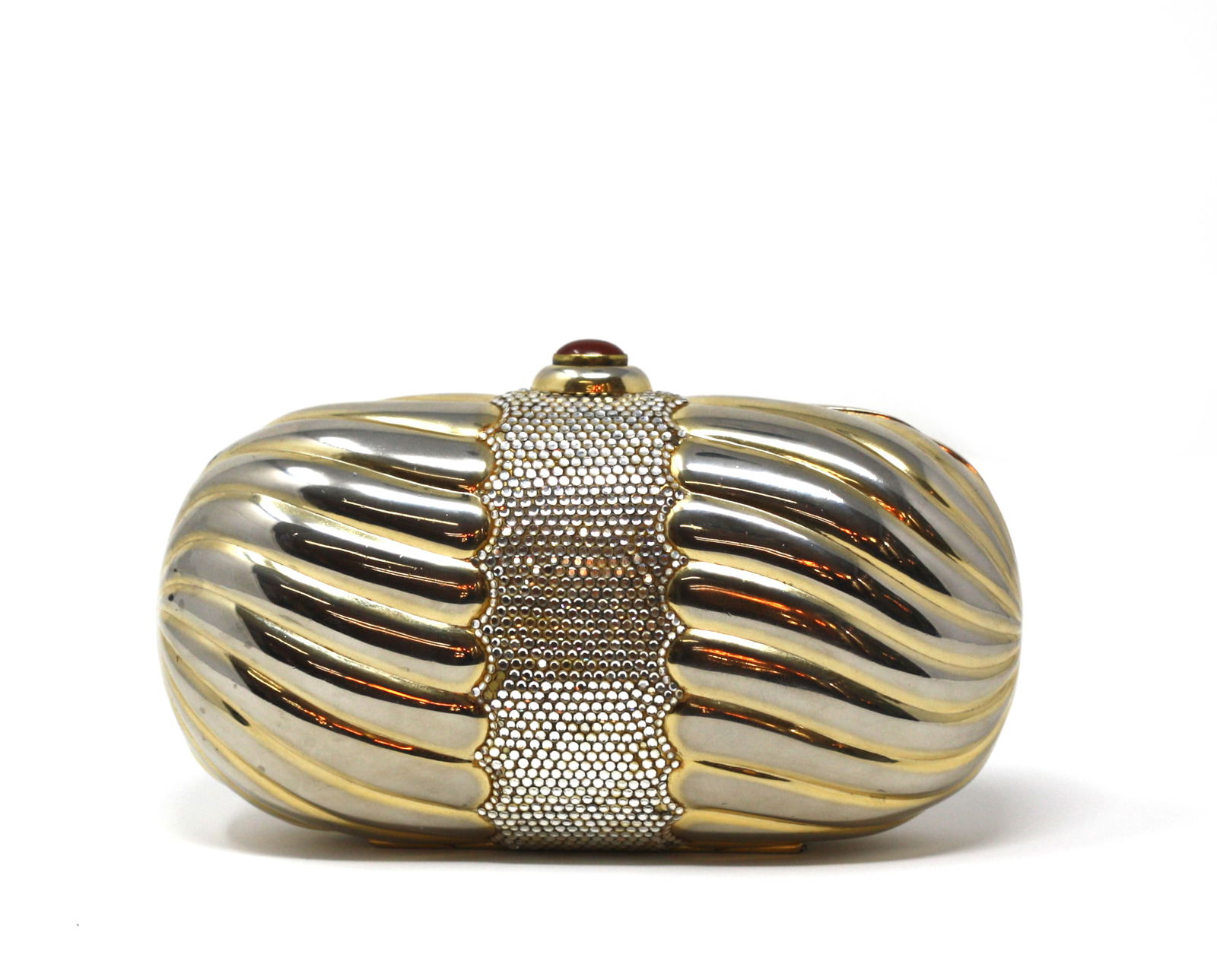 Judith Leiber Sculptural Gold-Tone Evening Clutch (1 of 9)