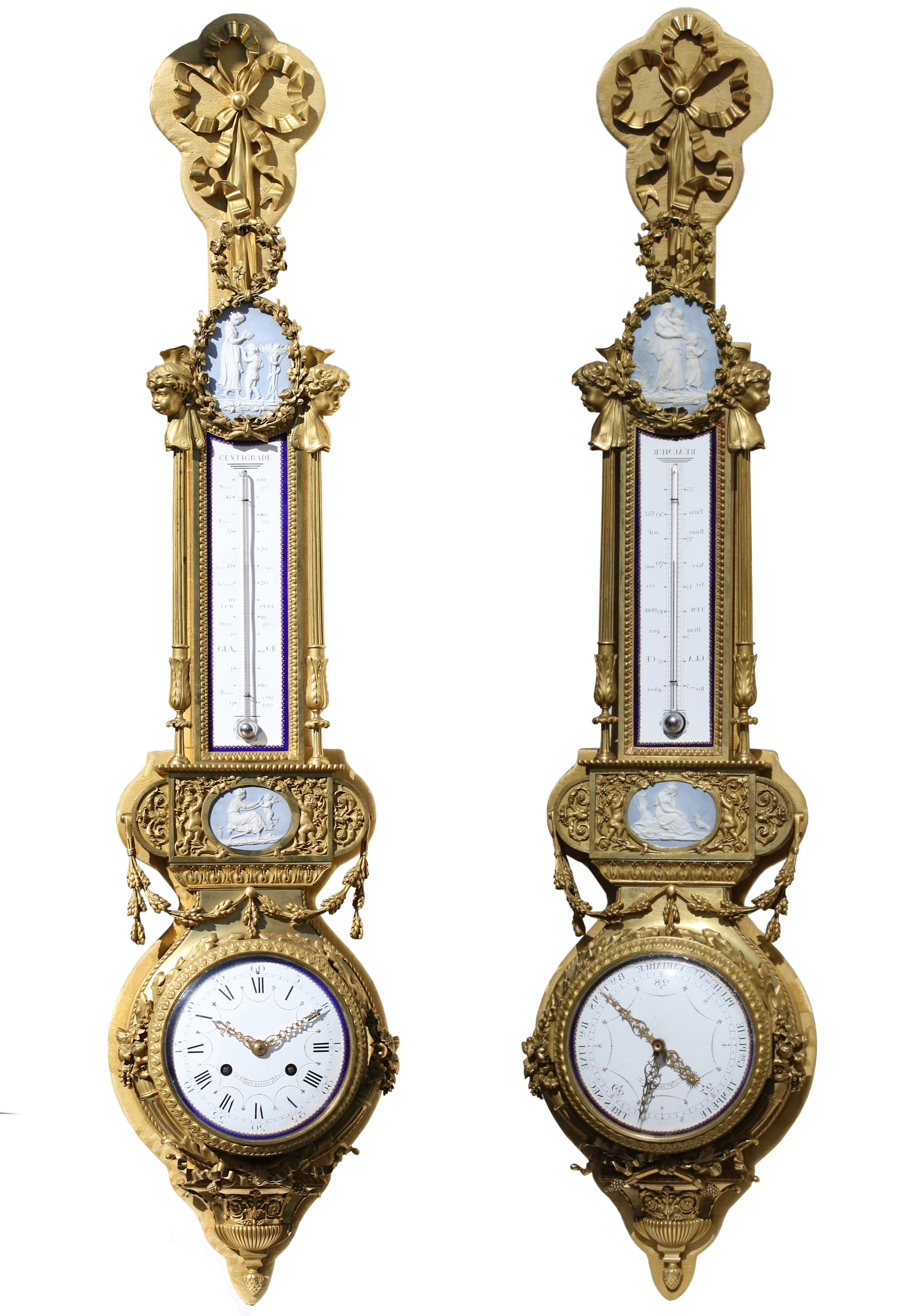 Henry Dasson (1825–1896), Ormolu Clock and Barometer Set (1 of 12)