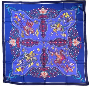 Hermes Silk Scarf, Railing