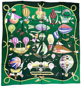 Hermes Silk Scarf, Les Folies Du Ciel