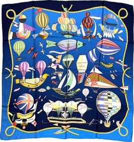 Hermes Cotton Scarf, Spinnakers F2448