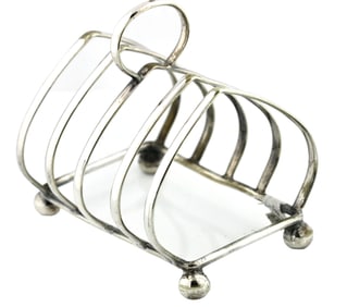 English Silver Plate Toast Rack