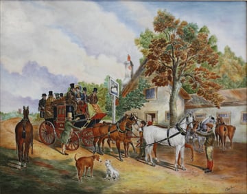 Boehm Porcelain Equestrian Plaque
