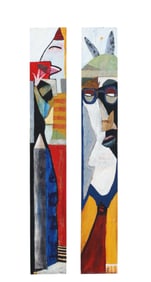 20th Century, American School, Paintings on Wood