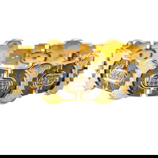 Leo de Vroomen — Enamel and Diamond Bracelet