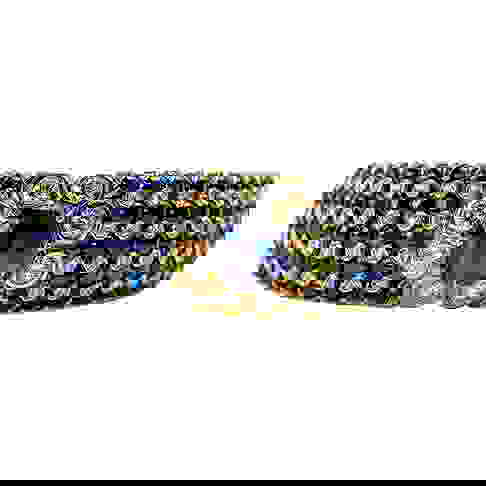 18 Karat Gold, Sapphire, and Diamond Cuff Bracelet