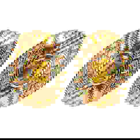 Pair of French 18 Karat Gold, Yellow Sapphire, and Diamond Ear Clips