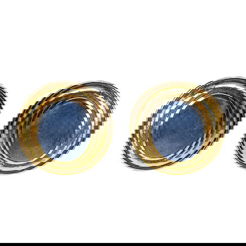 Leo de Vroomen (b. 1941) Pair of 18 Karat Gold and Sapphire Ear Clips