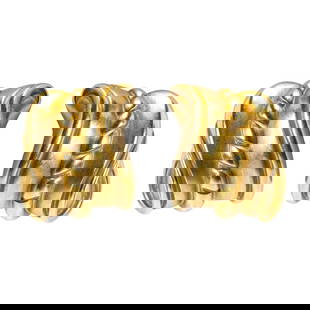 Atelier Coudray Frères, Paris, Pair of 18 Karat Gold Ear Clips