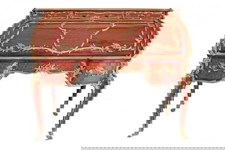 François Linke (1855–1946) Roll-Top Desk (Bureau à Cylindre): Impressive Francois Linke Roll-Top Desk (Bureau à Cylindre) French, Late 19th to Early 20th Century Index Number 393, Paris Executed in acajou and satiné cube-parquetry, this exceptional roll-top