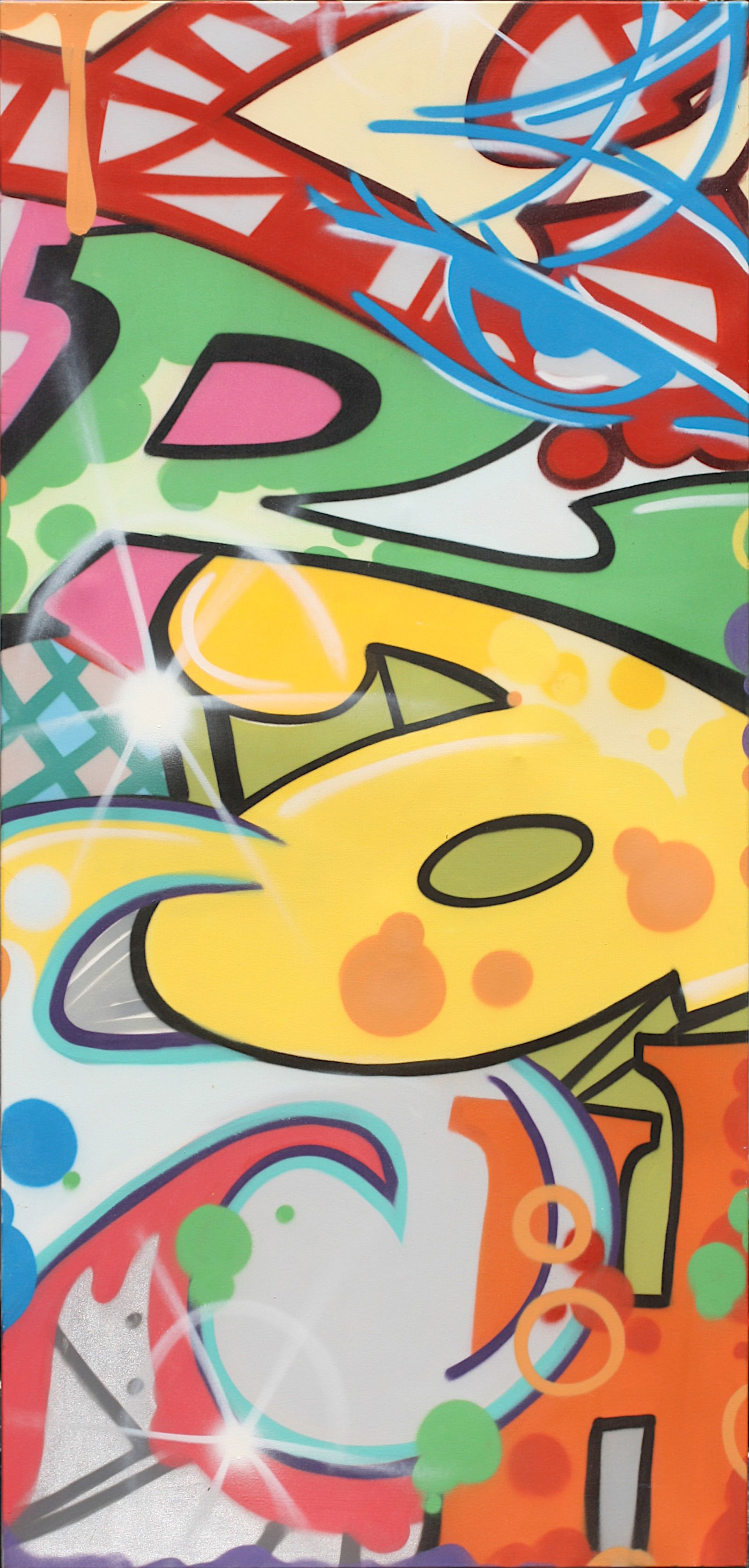 John Crash Matos, (American, b. 1961), Painting (1 of 6)