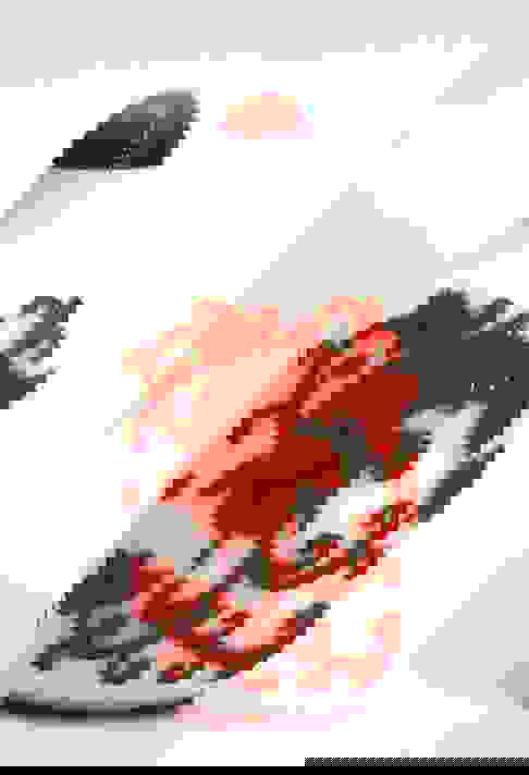 Chinese Cameo Carved Red Over White Peking Glass Snuff Bottle