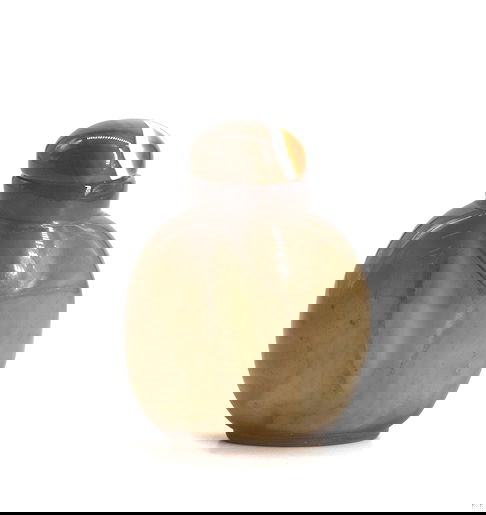 Good Chinese Grayish Brown Chalcedony Snuff Bottle