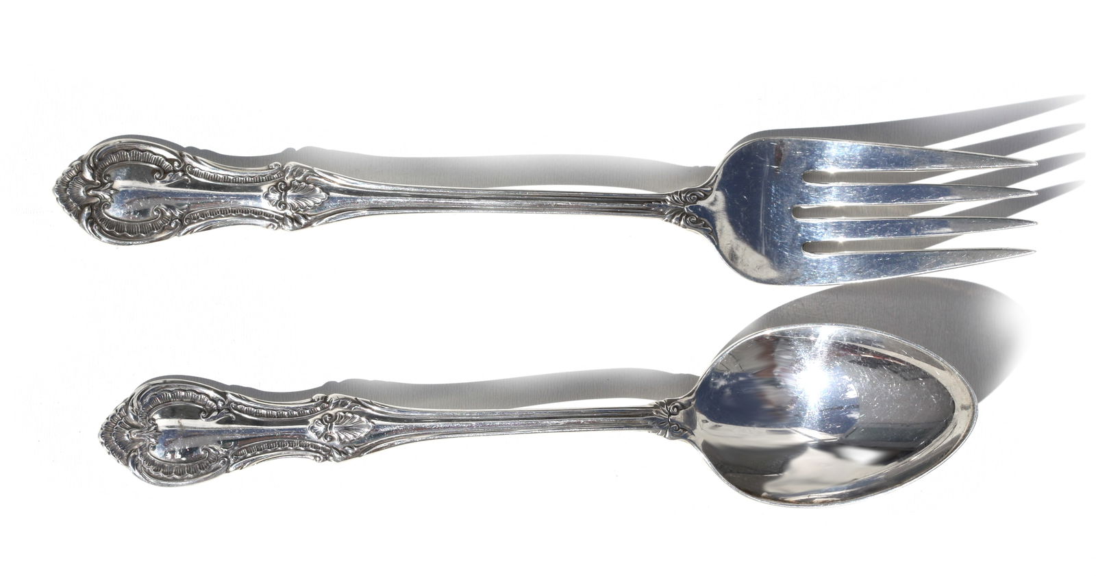 Gorham Sterling Silver Flatware Service, “Lambeth Manor” Pattern - 5