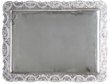 Good Continental Silver Rectangular Tray