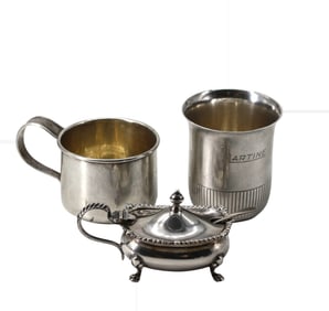 Three Silver Table Items