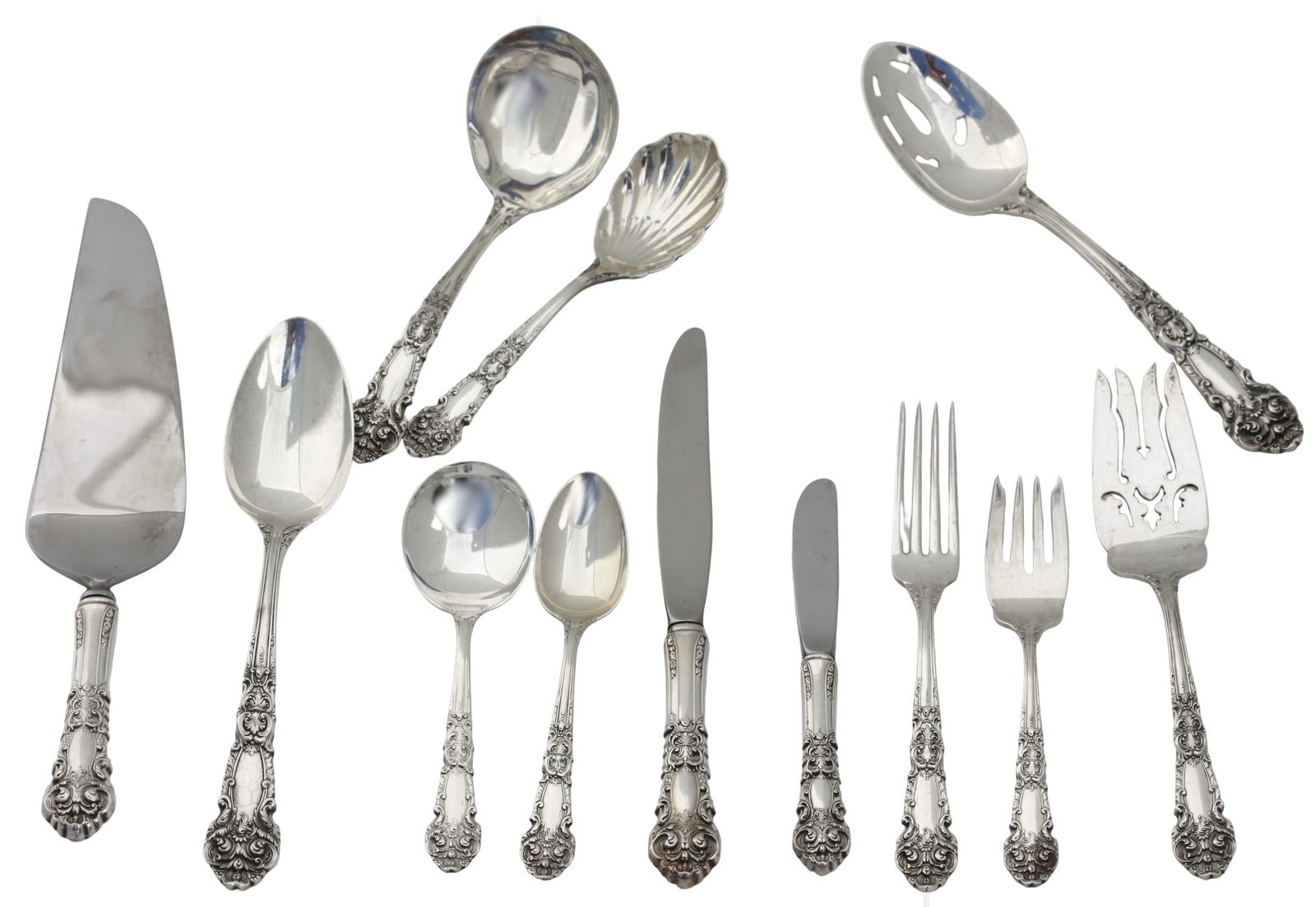 Reed & Barton Sterling Silver Part Flatware Service, 1941 (1 of 11)