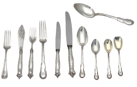 Continental Silver Flatware Service for Six