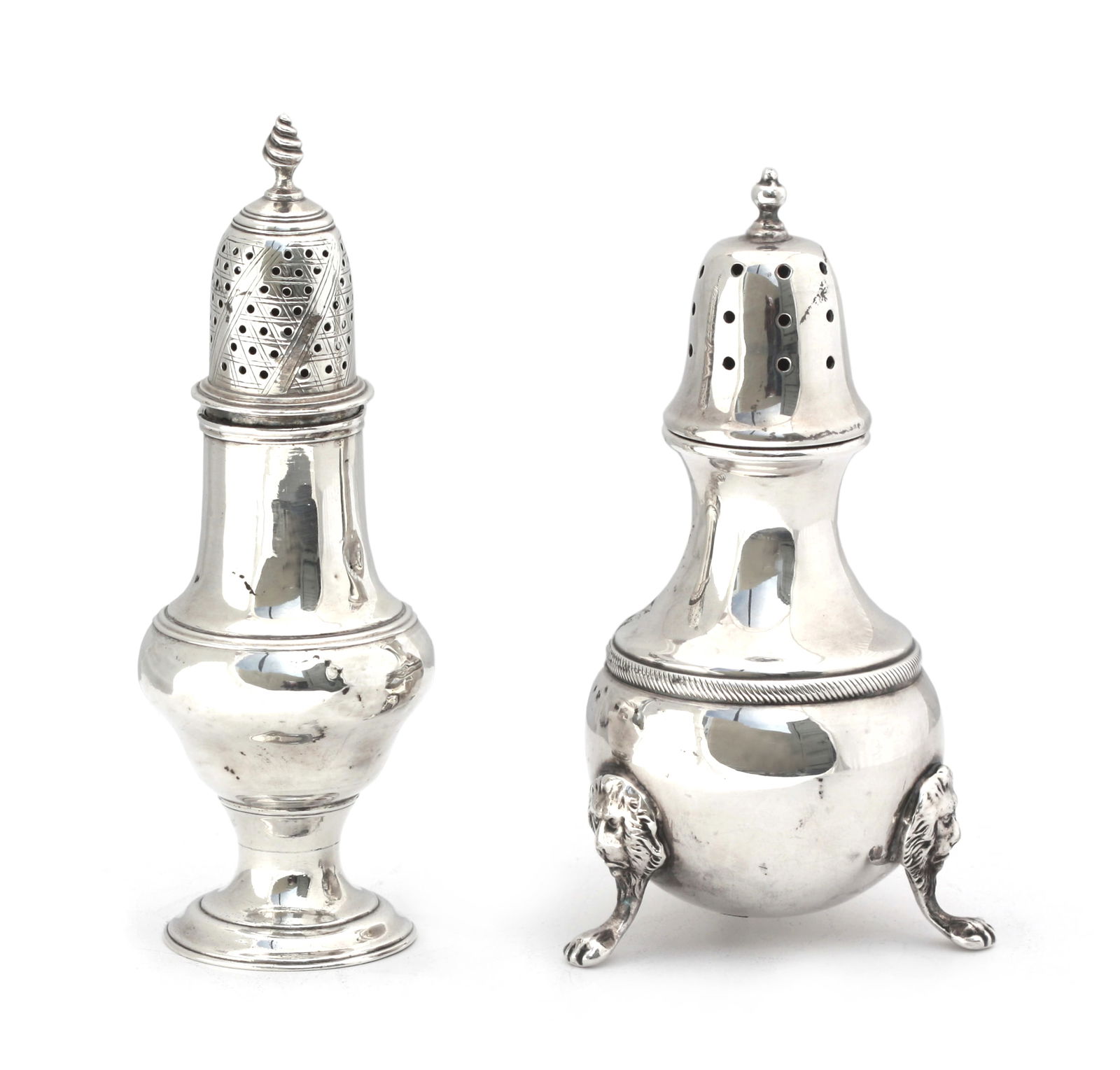 Two English Silver Casters (1 of 4)