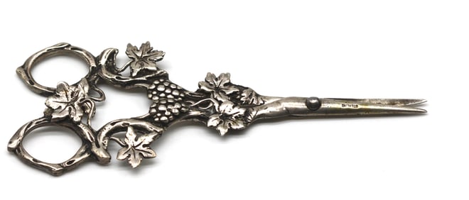 Sterling Silver Grape Shears
