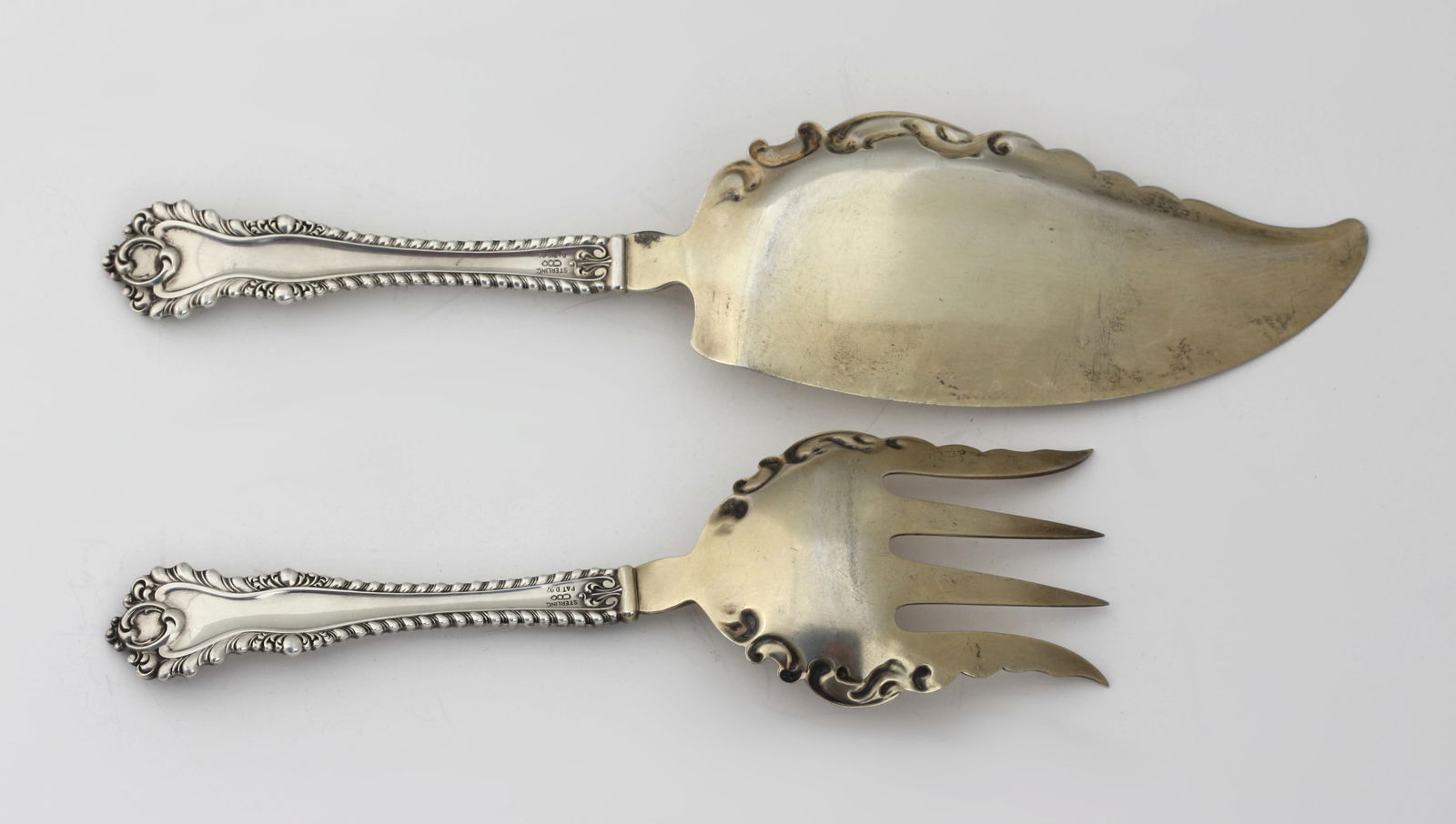 American Sterling Silver Fish Serving Items - 3