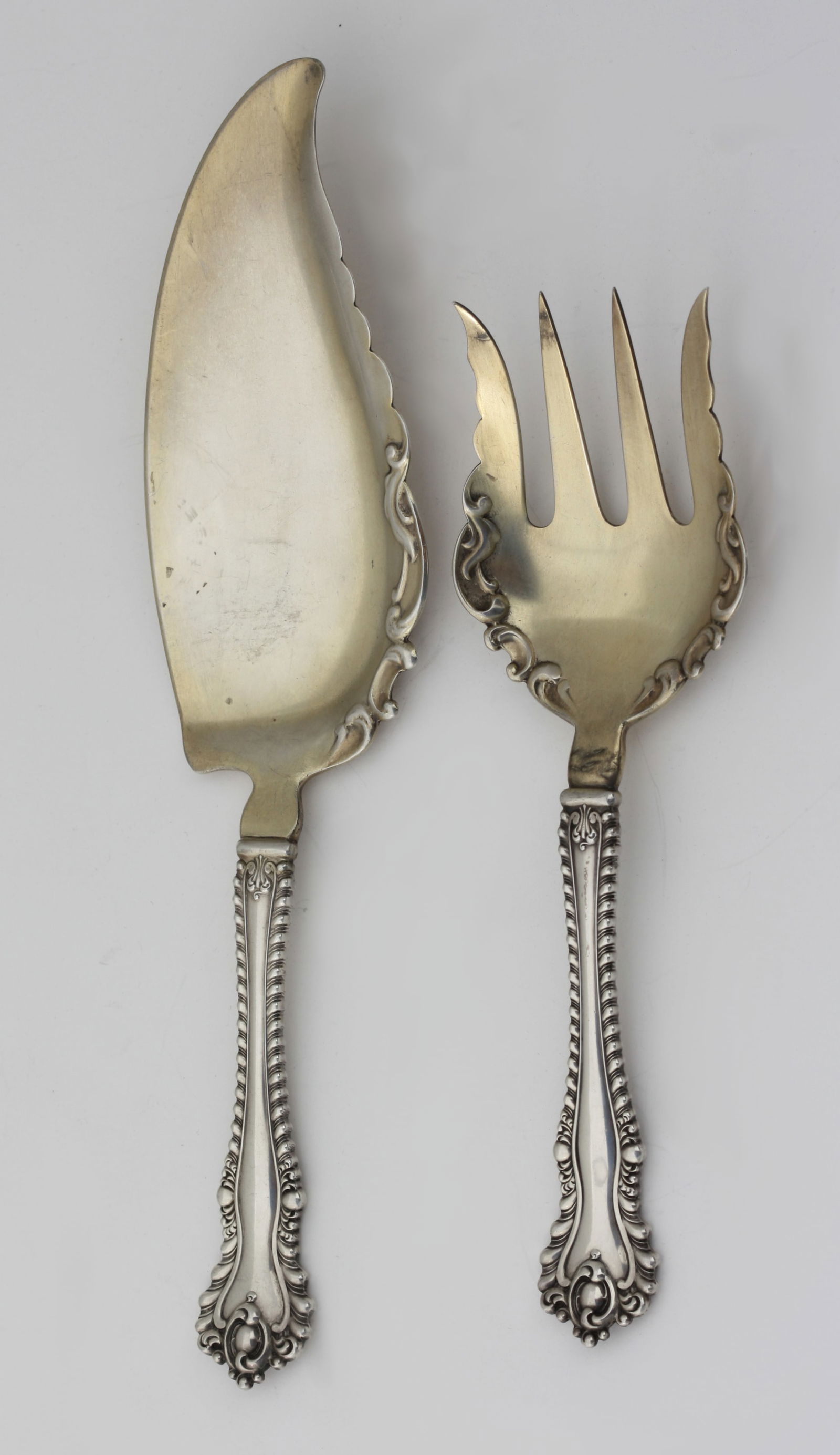 American Sterling Silver Fish Serving Items - 4