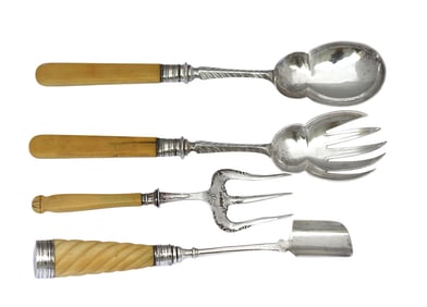 Four Victorian Serving Pieces
