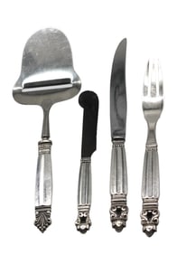 Four George Jensen Sterling Silver Flatware IIems