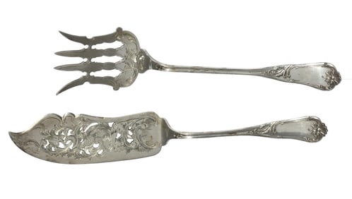 Two Continental Silver Serving Pieces