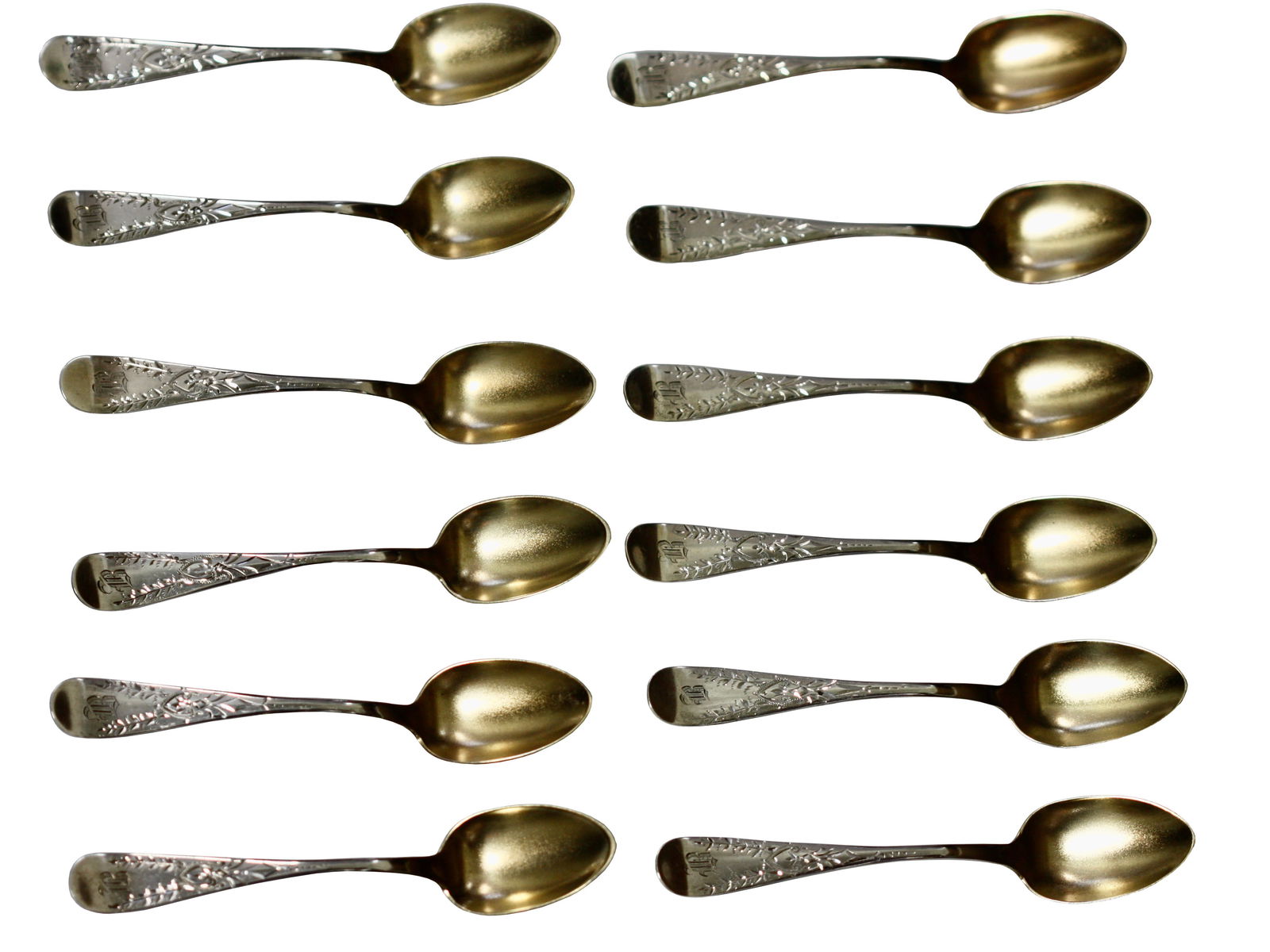 Set of Twelve Sterling Silver Demi-Tasse Spoons (1 of 1)