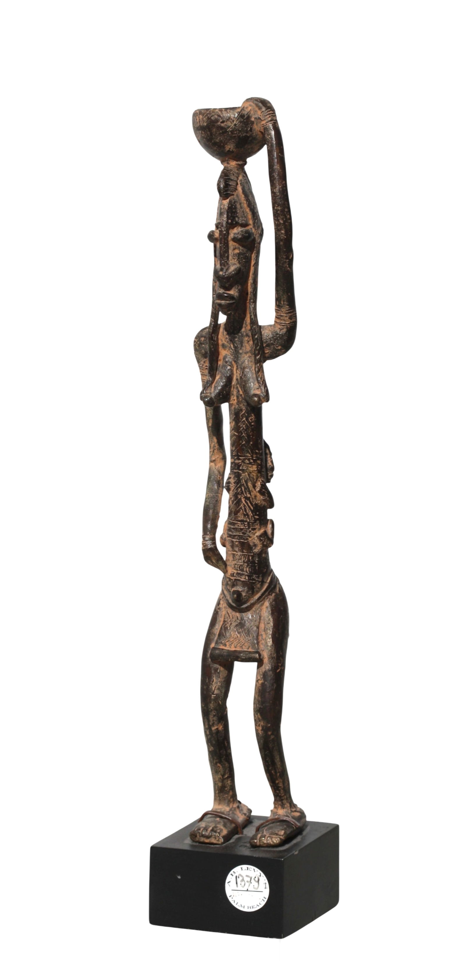 Good Bamana, Mali Bronze Maternity Figure (1 of 5)