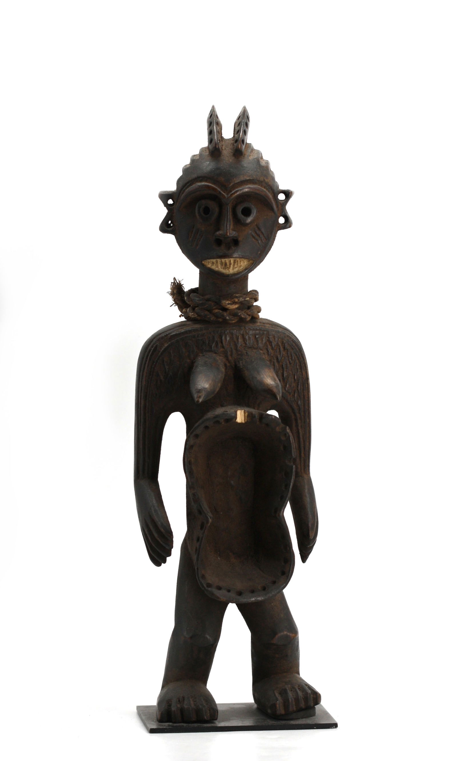 Cameroon Chamba Wood and Hemp Medicine Woman (1 of 5)