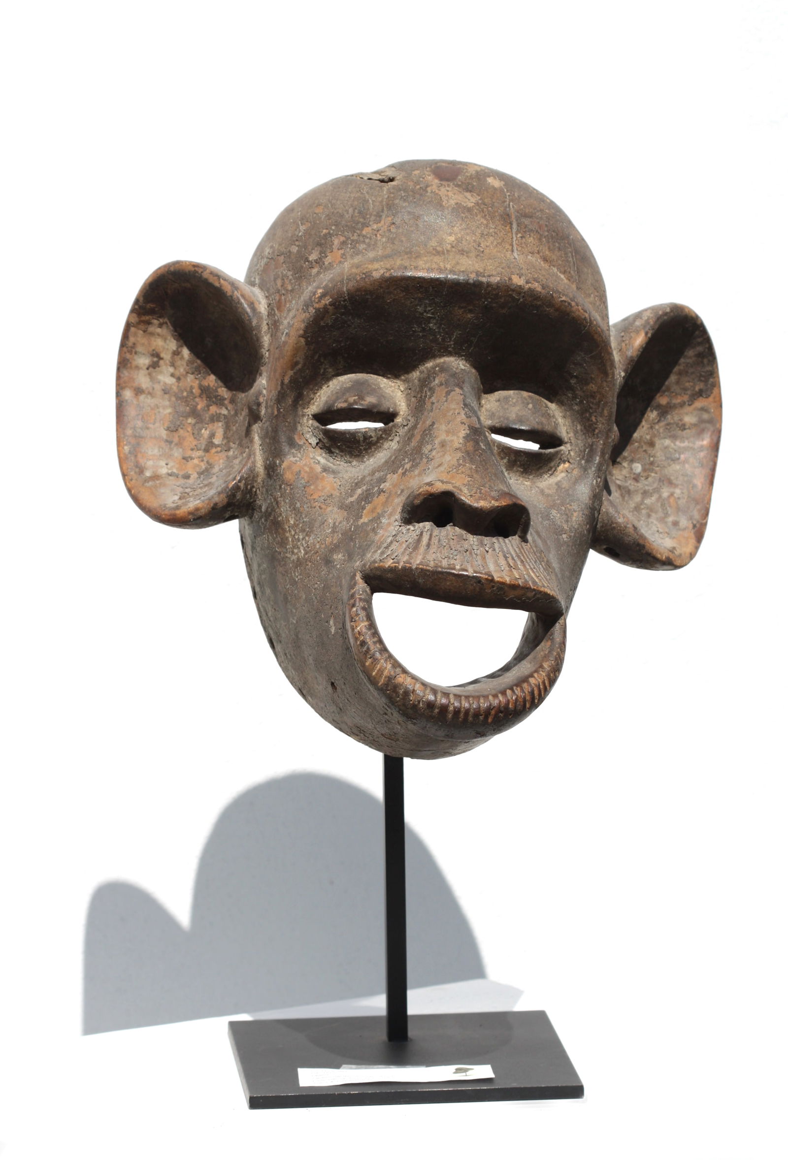 Good Dan Mano Ceremonial Wood Chimpanzee Dance Mask, Liberia (1 of 5)