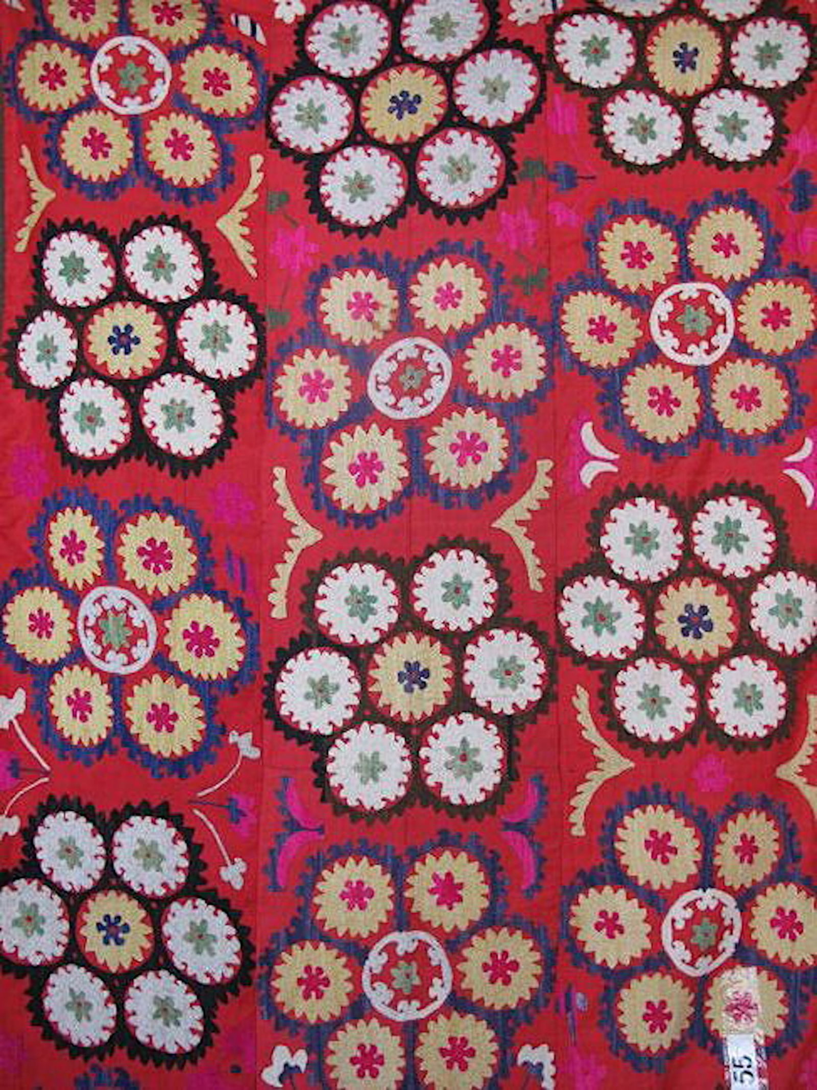 Two Central Asian Embroidered Suzanis, Uzbekistan (1 of 7)